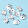 Brass Button Clasps KK-G080-S-3