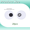 20Pcs Eyes Polyester Embroidery Iron on/Sew on Patches DIY-PH0036-61B-02-2