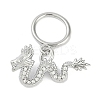 Brass Micro Pave Clear Cubic Zirconia Toggle Clasps KK-K391-06P-1