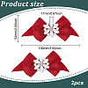 2Pcs Detachable Bowknot Polyester Ribbon Shoe Decoration FIND-FG0003-03B-2