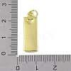 Brass Micro Pave Clear Cubic Zirconia Pendants KK-P266-06G-G-3