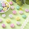 70Pcs 7 Colors Opaque Acrylic Cat Paw Beads MACR-CJ0001-48-5