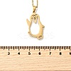 304 Stainless Steel Laser Cut Penguin Pendant Necklaces for Women Men NJEW-Q032-01D-G-5