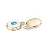 Brass Enamel Charms KK-C223-16G-01-3