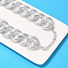 Electroplated CCB Curb Chain Necklace & Bracelets Set SJEW-G084-01P-4