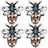 Gorgecraft Bee Rhinestone Appliques DIY-GF0008-66-1