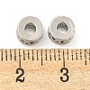 Rack Plating Brass Micro Pave Cubic Zirconia Spacer Beads KK-F089-39B-P04-2