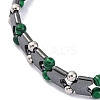 Synthetic Malachite Beaded Bracelets BJEW-P339-03P-06-2