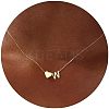 Simple Style Adjustable 316L Surgical Stainless Steel Heart and Initial Pendant Necklaces for Women WG95AEF-23-1
