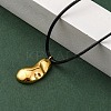 Ion Plating(IP) 304 Stainless Steel Pendant Necklace NJEW-K255-25G-2