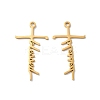 Ion Plating(IP) 304 Stainless Steel Pendants STAS-H212-01G-1