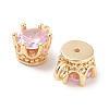 Brass Micro Pave Cubic Zirconia Charms KK-C051-39G-04-2