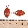 Natural Red Jasper Faceted Pendants G-G193-01G-02-3