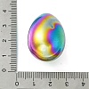 Electroplated Synthetic Non-Magnetic Hematite Palm Stones G-H021-03-4
