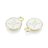 Alloy and Enamel Charms ENAM-T021-28K-2