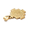 PVD Vacuum Plating 201 Stainless Steel Pendants STAS-P314-27A-G-3