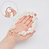 Plastic Imitation Pearl Beaded Bag Handle FIND-WH0111-177-3