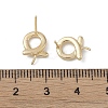 Brass Stud Earring Findings KK-G497-31G-3