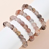 10MM Natural Quartz Round Beaded Stretch Bracelets for Women BJEW-G756-02A-1