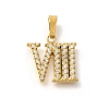 Ion Plating(IP) 304 Stainless Steel Micro Pave Cubic Zirconia Pendants STAS-H228-02G-08-1