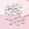 Brass Grade A Rhinestone Spacer Beads RB-A014-Z8mm-03S-2