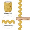 10 Yards Polyester Wavy Fringe Trim Ribbon OCOR-GF0002-49F-2