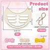 1Pc Arch/Cat Shape Wood Wall Mounted Jewelry Organizer DIY-PH0022-99B-2