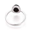 Oval Natural Tiger Eye Open Cuff Ring STER-T008-88P-3