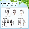 32Pcs 8 Styles Alloy Enamel Pendants FIND-WR0012-14-2