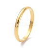 2mm Polished Plain Dome Finger Ring for Girl Women RJEW-C012-05A-G-3