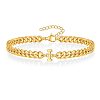 Letter 304 Stainless Steel Link Bracelets FS-WG7830E-08-1