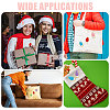 18Pcs 6 Colors Christmas Light Bulbs Polyester Embroidery Sew on Cloth Patches PATC-CA0001-35-7