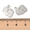 Non-Tarnish 304 Stainless Steel Charms STAS-J042-25P-3