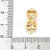 Brass Micro Pave Clear Cubic Zirconia Box Clasps KK-U051-01G-03-4