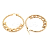 304 Stainless Steel Huggie Hoop Earrings EJEW-P282-01B-G-2