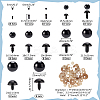 144 Sets 12 Style Plastic & Resin Doll Eyes DOLL-PH0001-45-2
