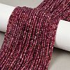 Natural Red Tourmaline Beads Strands G-RM250101-A14-1