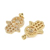 Brass Micro Pave Cubic Zirconia Pendants KK-S526-33G-2