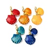 Brass Enamel European Dangle Charms KK-C119-01B-1