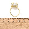 Brass with Natural Baroque Pearl Finger Rings RJEW-Q023-01G-5