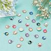 36Pcs 6 Colors Light Gold Alloy Resin Charms PALLOY-PH0001-82LG-3