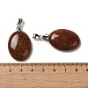 Synthetic Goldstone Pendants G-Z055-03P-24-3