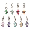 Angel Glass Pearl Pendant Decoration HJEW-JM02601-2