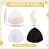 9 Pairs 3 Colors Triangle Sponge Bra Pads Inserts DIY-BC0016-70B-2