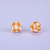 Printed Round Silicone Focal Beads SI-JX0056A-201-1