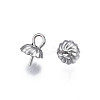 Non-Tarnish 304 Stainless Steel Cup Peg Bails Pendants STAS-S057-56-2