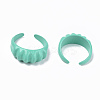Spray Painted Alloy Cuff Rings RJEW-T011-33B-RS-2