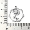 Non-Tarnish 304 Stainless Steel Pendants STAS-P338-01E-P-3