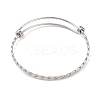 304 Stainless Steel Expandable Bangles for Women STAS-XCP0001-95-1
