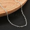 Brass Cable Chains Necklaces for Women NJEW-D302-47S-3